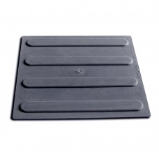 ​Тактилна плоча TPU за насочване и информация 30х30 см – Сиво-графит